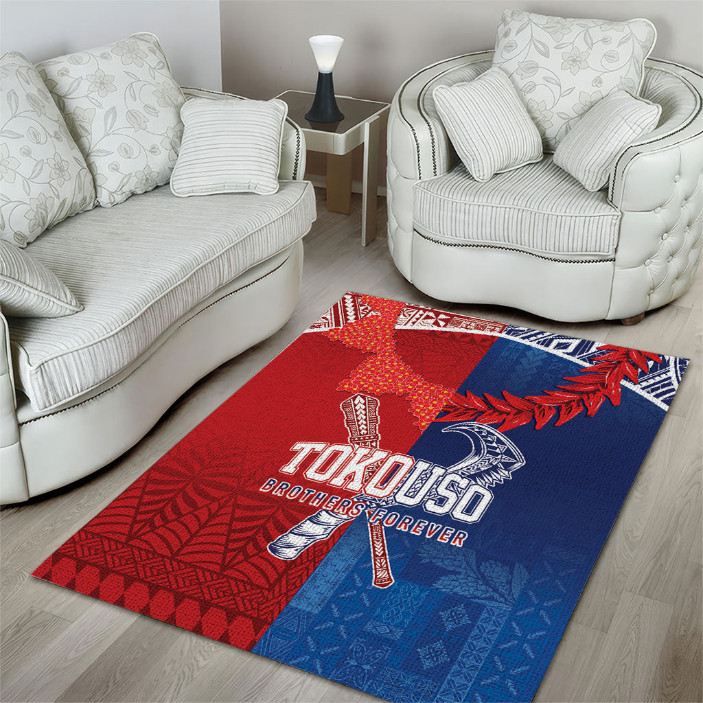 TokoUso Tonga and Samoa Area Rug Warriors War Clubs LT7 - Polynesian Pride