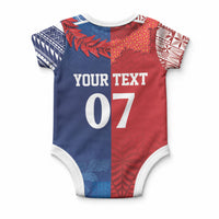 TokoUso Custom Tonga and Samoa Baby Onesie Warriors War Clubs LT7 - Polynesian Pride