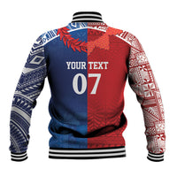TokoUso Custom Tonga and Samoa Baseball Jacket Warriors War Clubs