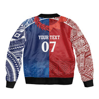 TokoUso Custom Tonga and Samoa Bomber Jacket Warriors War Clubs