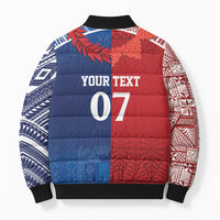 TokoUso Custom Tonga and Samoa Bomber Puffer Jacket Warriors War Clubs LT7 - Polynesian Pride