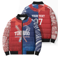 TokoUso Custom Tonga and Samoa Bomber Puffer Jacket Warriors War Clubs LT7 - Polynesian Pride