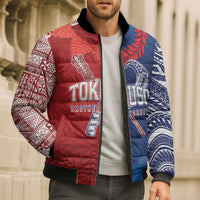 TokoUso Custom Tonga and Samoa Bomber Puffer Jacket Warriors War Clubs LT7 - Polynesian Pride