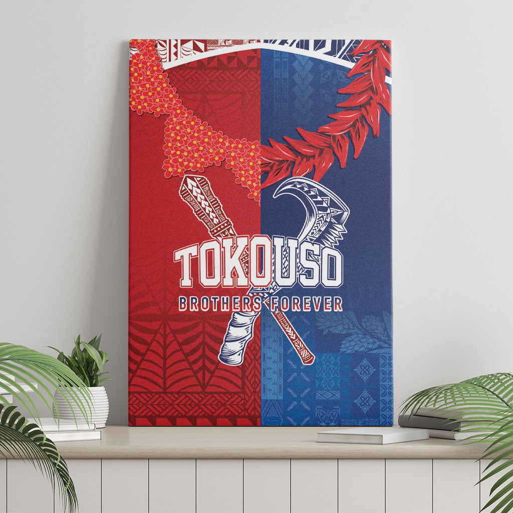 TokoUso Tonga and Samoa Canvas Wall Art Warriors War Clubs LT7 - Polynesian Pride