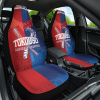 TokoUso Tonga and Samoa Car Seat Cover Warriors War Clubs LT7 One Size Blue Red - Polynesian Pride