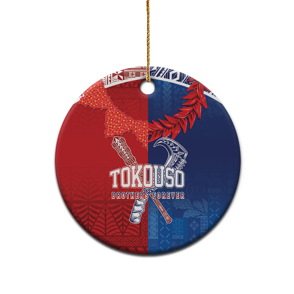 TokoUso Tonga and Samoa Ceramic Ornament Warriors War Clubs LT7 - Polynesian Pride