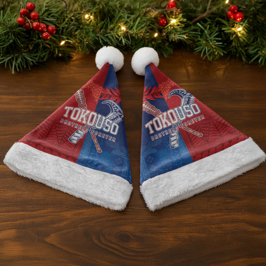 TokoUso Tonga and Samoa Christmas Santa Hat Warriors War Clubs LT7 - Polynesian Pride