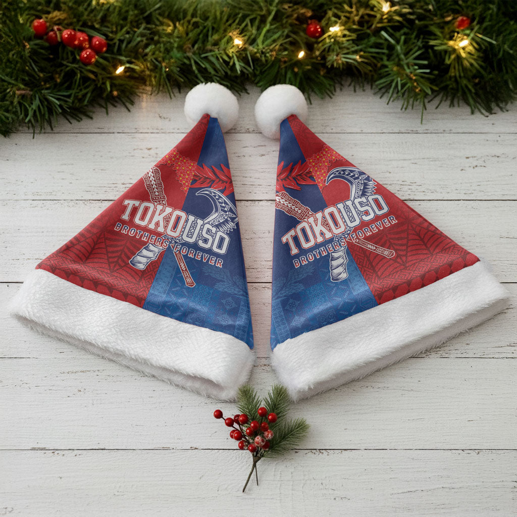 TokoUso Tonga and Samoa Christmas Santa Hat Warriors War Clubs LT7 - Polynesian Pride