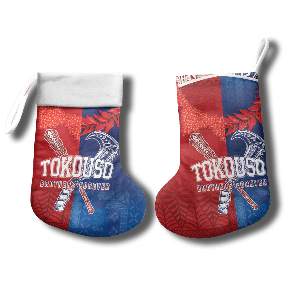 TokoUso Tonga and Samoa Christmas Stocking Warriors War Clubs LT7 - Polynesian Pride