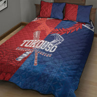 TokoUso Tonga and Samoa Quilt Bed Set Warriors War Clubs LT7 - Polynesian Pride