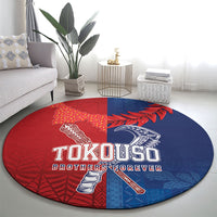 TokoUso Tonga and Samoa Round Carpet Warriors War Clubs LT7 - Polynesian Pride