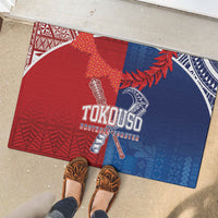 TokoUso Tonga and Samoa Rubber Doormat Warriors War Clubs LT7 - Polynesian Pride