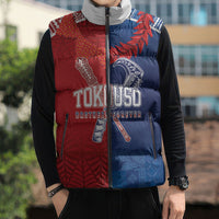TokoUso Custom Tonga and Samoa Sleeveless Puffer Jacket Warriors War Clubs LT7 - Polynesian Pride