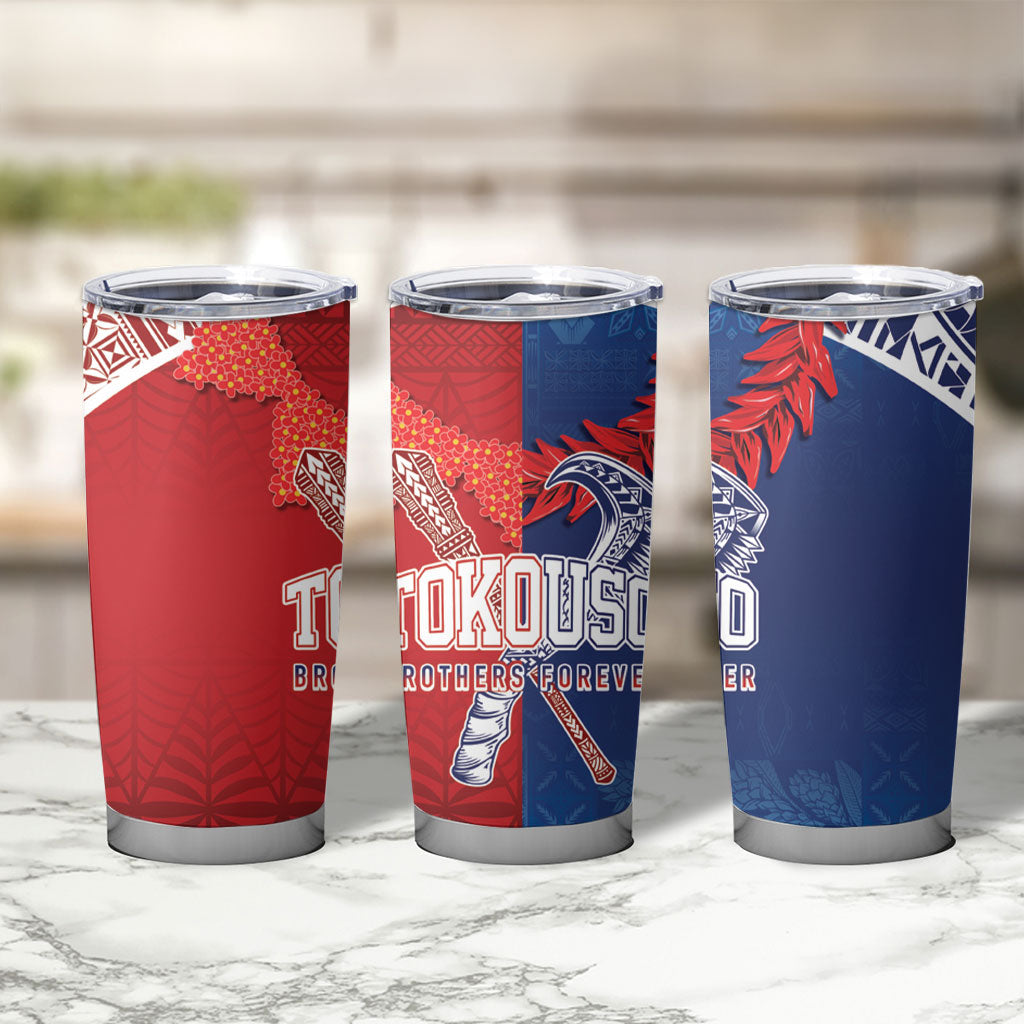 TokoUso Tonga and Samoa Tumbler Cup Warriors War Clubs LT7 - Polynesian Pride