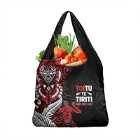Aotearoa Toitu Te Tiriti Grocery Bag Whakairo Wheku LT7 1-pack One Size Black - Polynesian Pride