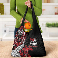 Aotearoa Toitu Te Tiriti Grocery Bag Whakairo Wheku LT7 - Polynesian Pride