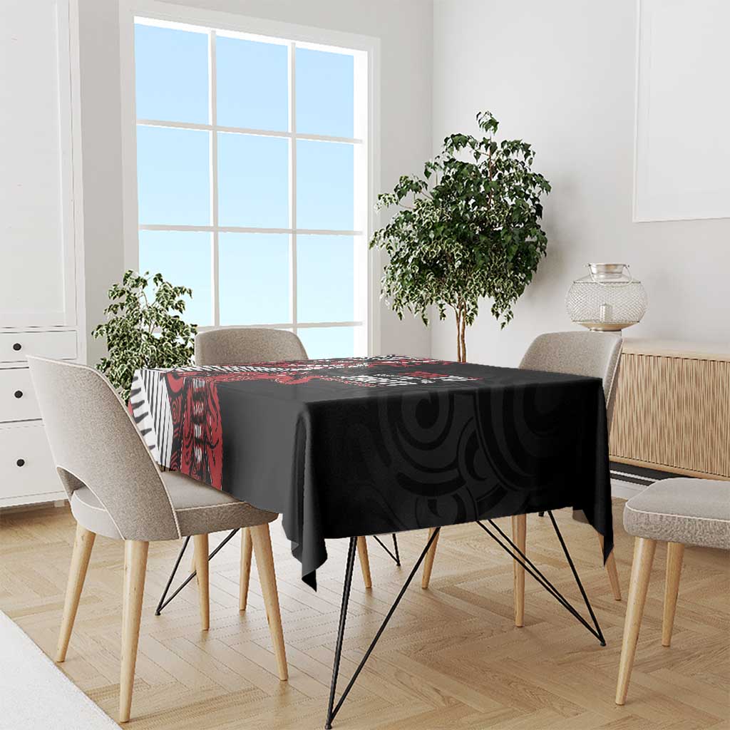 Aotearoa Toitu Te Tiriti Tablecloth Whakairo Wheku