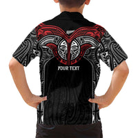 Aotearoa Maori Personalized Family Matching Long Sleeve Bodycon Dress and Hawaiian Shirt Toitu Te Tiriti Ake! Ake! Ake! LT7 - Polynesian Pride