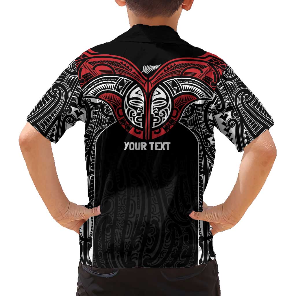 Aotearoa Maori Personalized Kid Hawaiian Shirt Toitu Te Tiriti Ake! Ake! Ake!