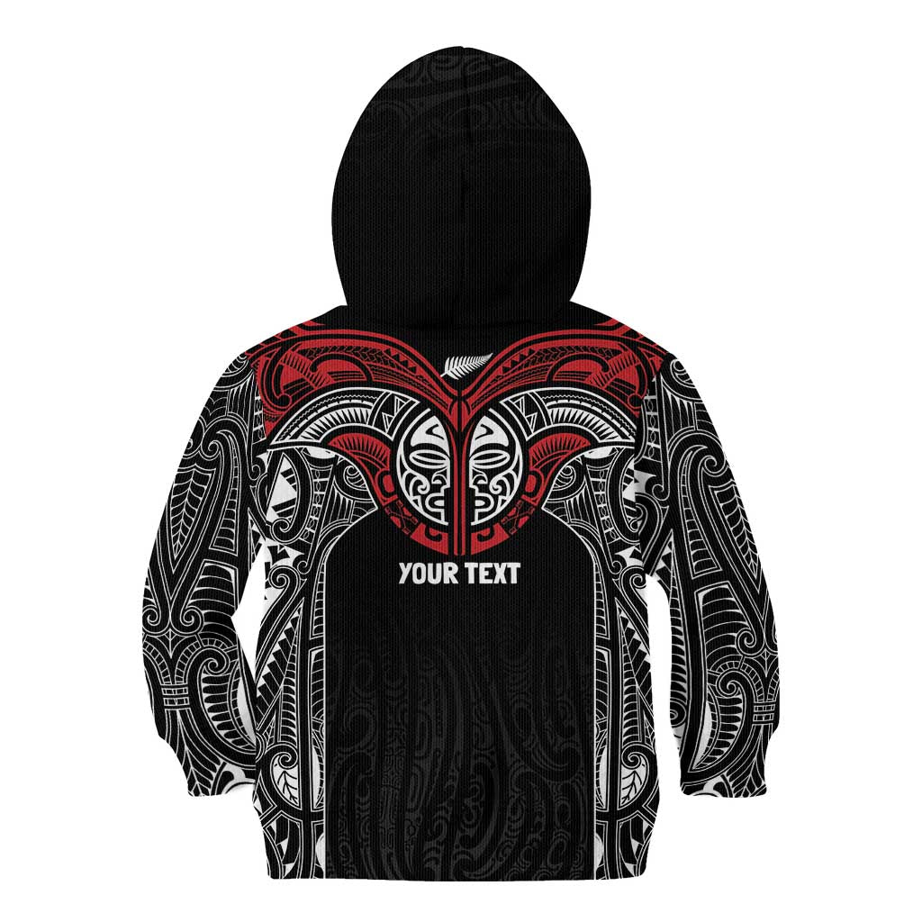 Aotearoa Maori Personalized Kid Hoodie Toitu Te Tiriti Ake! Ake! Ake!