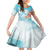 Polynesian Women's Day Wahine Family Matching Off Shoulder Maxi Dress and Hawaiian Shirt Plumeria Marble Glaze - Turquoise LT7 Daughter's Dress Turquoise - Polynesian Pride
