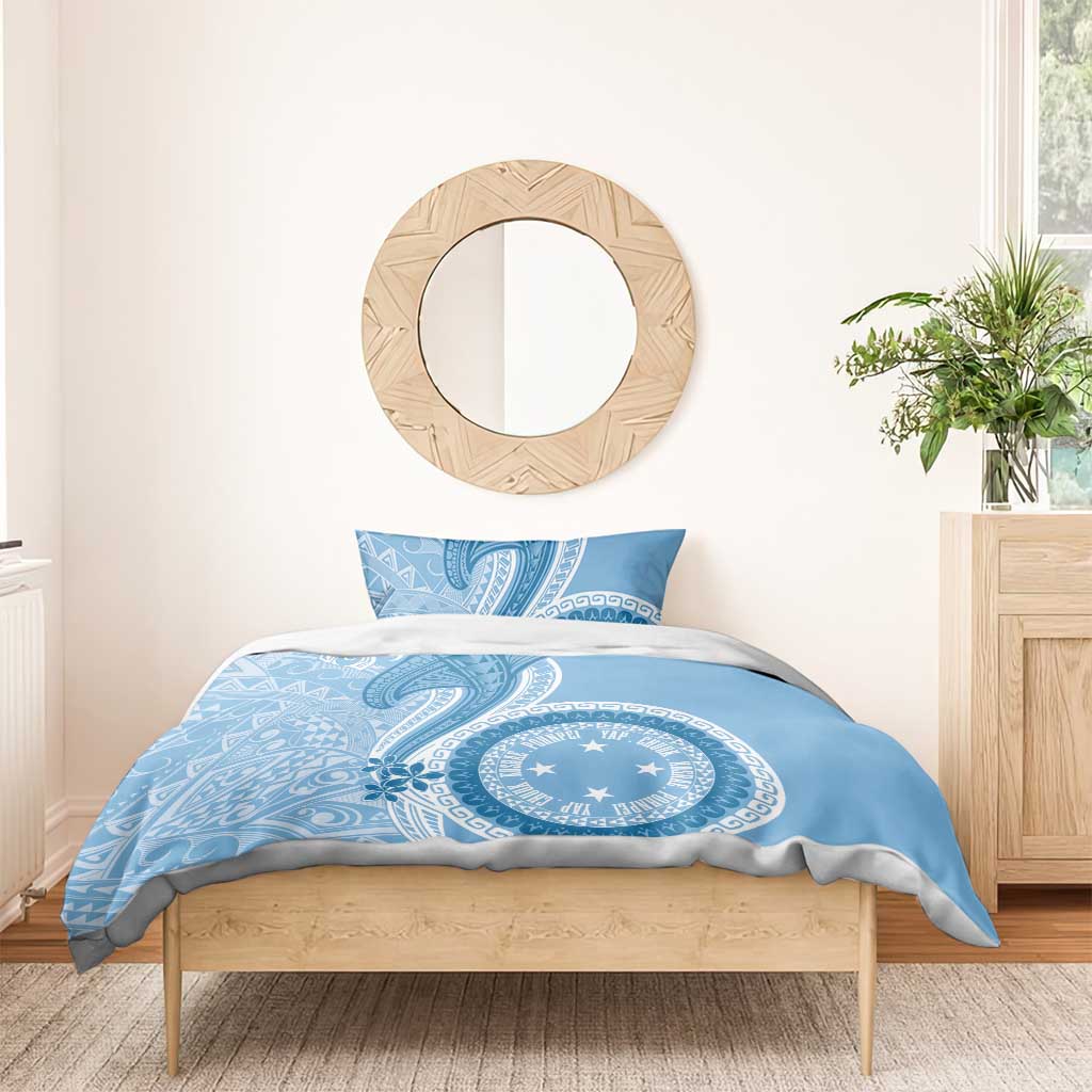 Micronesia FSM Bedding Set Shark and Manta Classic Style