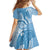 Micronesia FSM Family Matching Off The Shoulder Long Sleeve Dress and Hawaiian Shirt Shark and Manta Classic Style