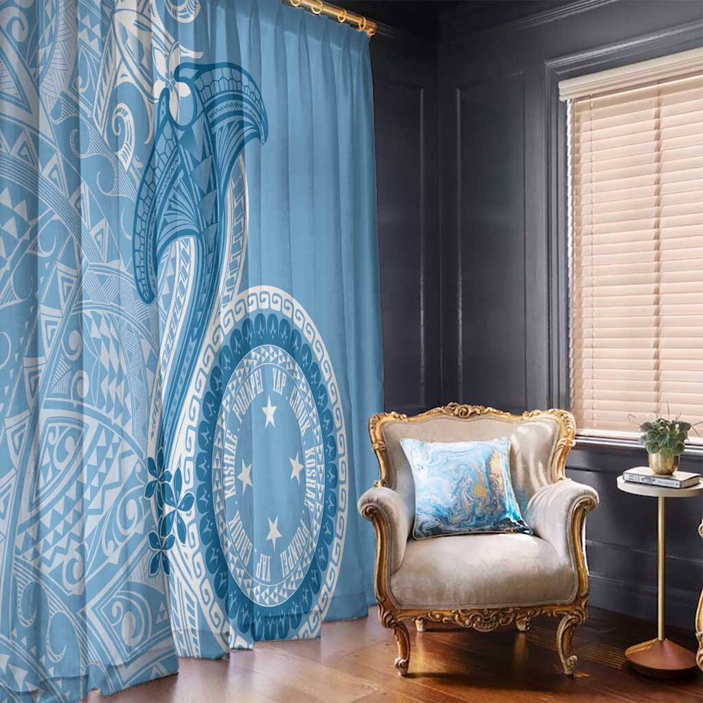 Micronesia FSM Window Curtain Shark and Manta Classic Style