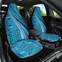 Pasifika Women's Day - Samoa Siapo Malu Tattoo Inspired Car Seat Cover Turquoise