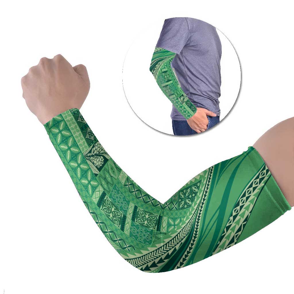 Pasifika Women's Day - Samoa Siapo Malu Tattoo Inspired Arm Sleeves Jade