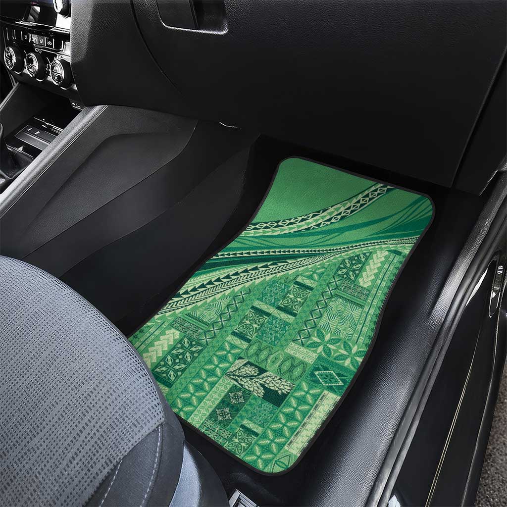 Pasifika Women's Day - Samoa Siapo Malu Tattoo Inspired Car Mats Jade