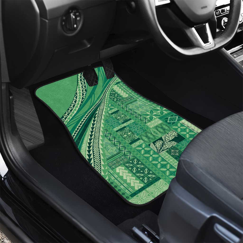 Pasifika Women's Day - Samoa Siapo Malu Tattoo Inspired Car Mats Jade