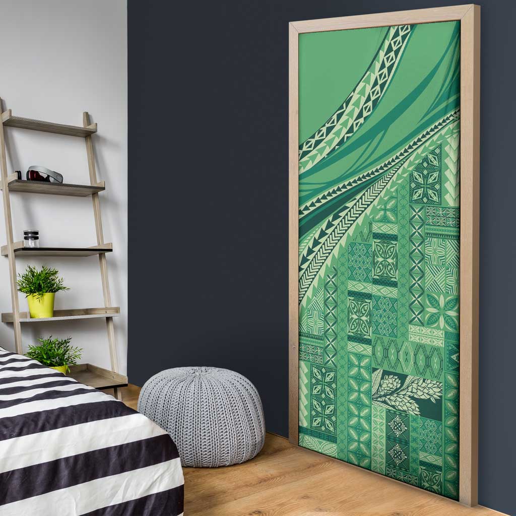 Pasifika Women's Day - Samoa Siapo Malu Tattoo Inspired Door Cover Jade