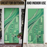 Pasifika Women's Day - Samoa Siapo Malu Tattoo Inspired Door Cover Jade