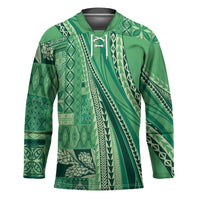 Pasifika Women's Day - Samoa Siapo Malu Tattoo Inspired Hockey Jersey Jade