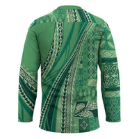 Pasifika Women's Day - Samoa Siapo Malu Tattoo Inspired Hockey Jersey Jade