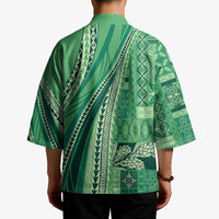 Pasifika Women's Day - Samoa Siapo Malu Tattoo Inspired Kimono Jade