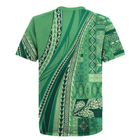 Pasifika Women's Day - Samoa Siapo Malu Tattoo Inspired Rugby Jersey Jade
