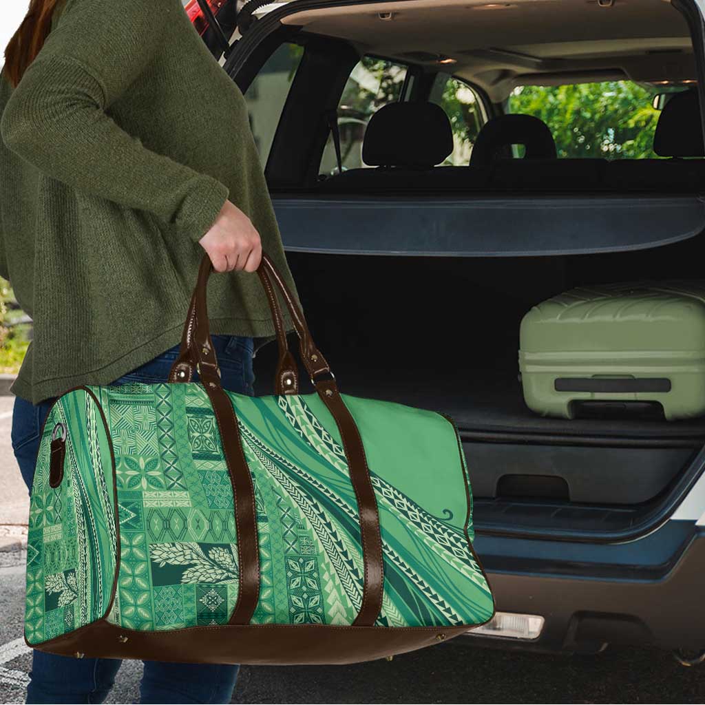 Pasifika Women's Day - Samoa Siapo Malu Tattoo Inspired Travel Bag Jade