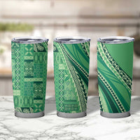 Pasifika Women's Day - Samoa Siapo Malu Tattoo Inspired Tumbler Cup Jade