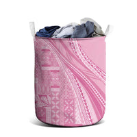 Pasifika Women's Day - Samoa Siapo Malu Tattoo Inspired Laundry Basket Pink