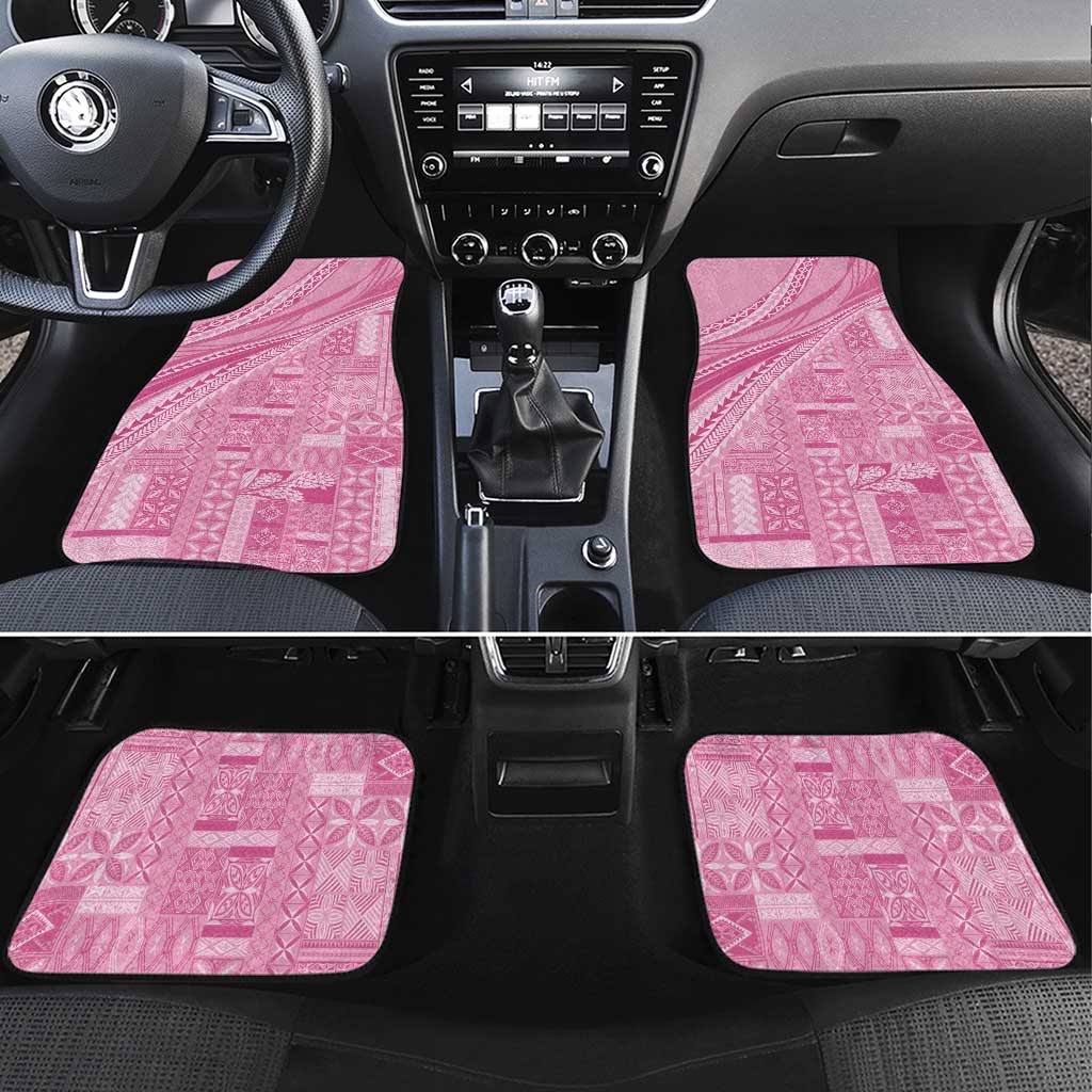 Pasifika Women's Day - Samoa Siapo Malu Tattoo Inspired Car Mats Pink