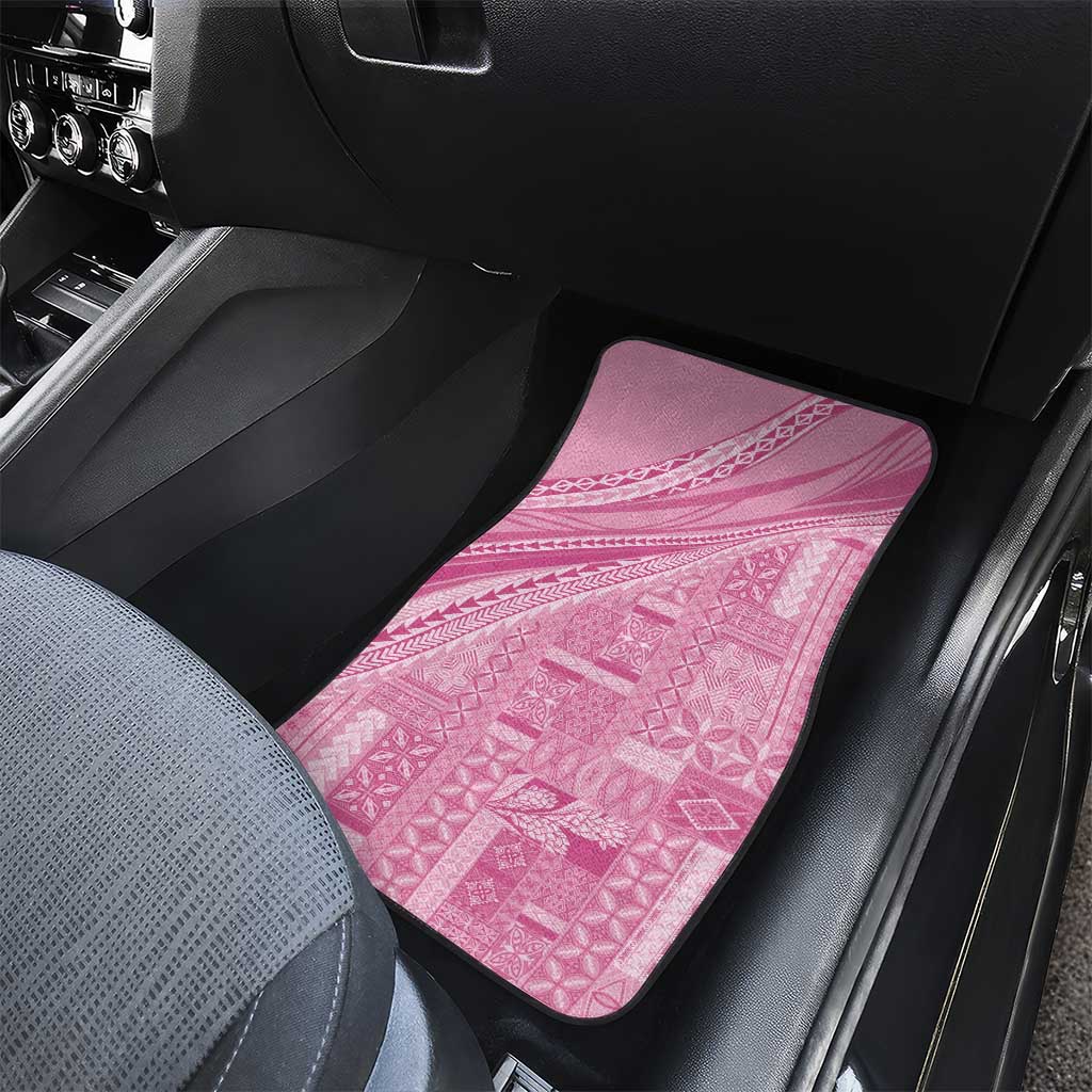 Pasifika Women's Day - Samoa Siapo Malu Tattoo Inspired Car Mats Pink