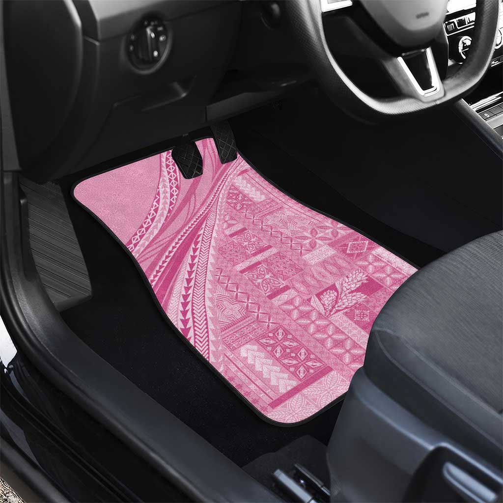 Pasifika Women's Day - Samoa Siapo Malu Tattoo Inspired Car Mats Pink