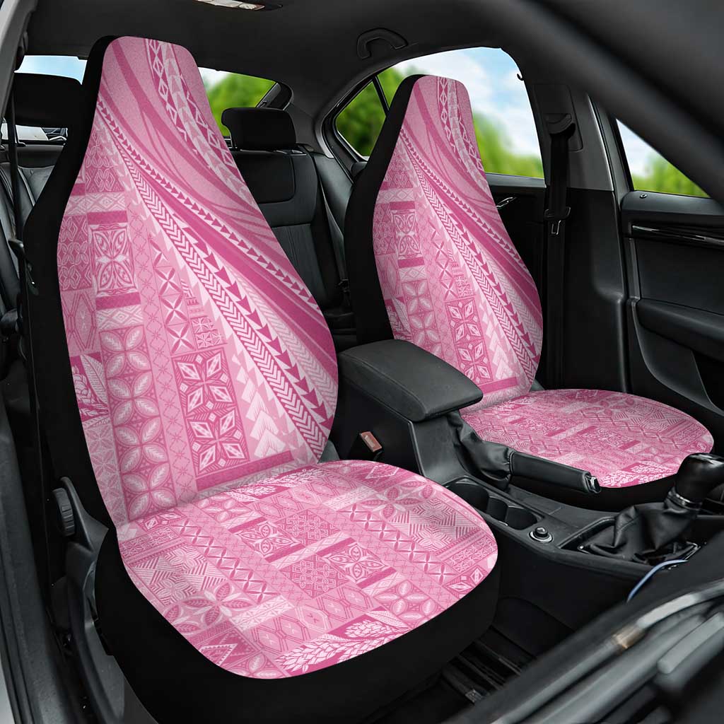 Pasifika Women's Day - Samoa Siapo Malu Tattoo Inspired Car Seat Cover Pink