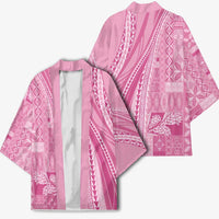 Pasifika Women's Day - Samoa Siapo Malu Tattoo Inspired Kimono Pink