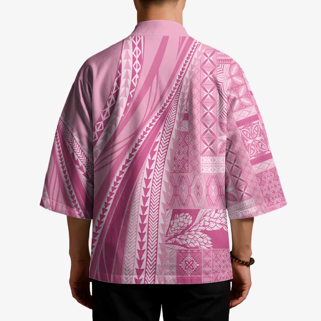 Pasifika Women's Day - Samoa Siapo Malu Tattoo Inspired Kimono Pink