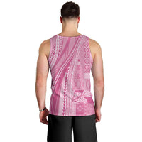 Pasifika Women's Day - Samoa Siapo Malu Tattoo Inspired Men Tank Top Pink
