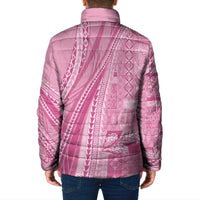 Pasifika Women's Day - Samoa Siapo Malu Tattoo Inspired Padded Jacket Pink