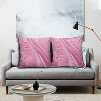Pasifika Women's Day - Samoa Siapo Malu Tattoo Inspired Pillow Cover Pink